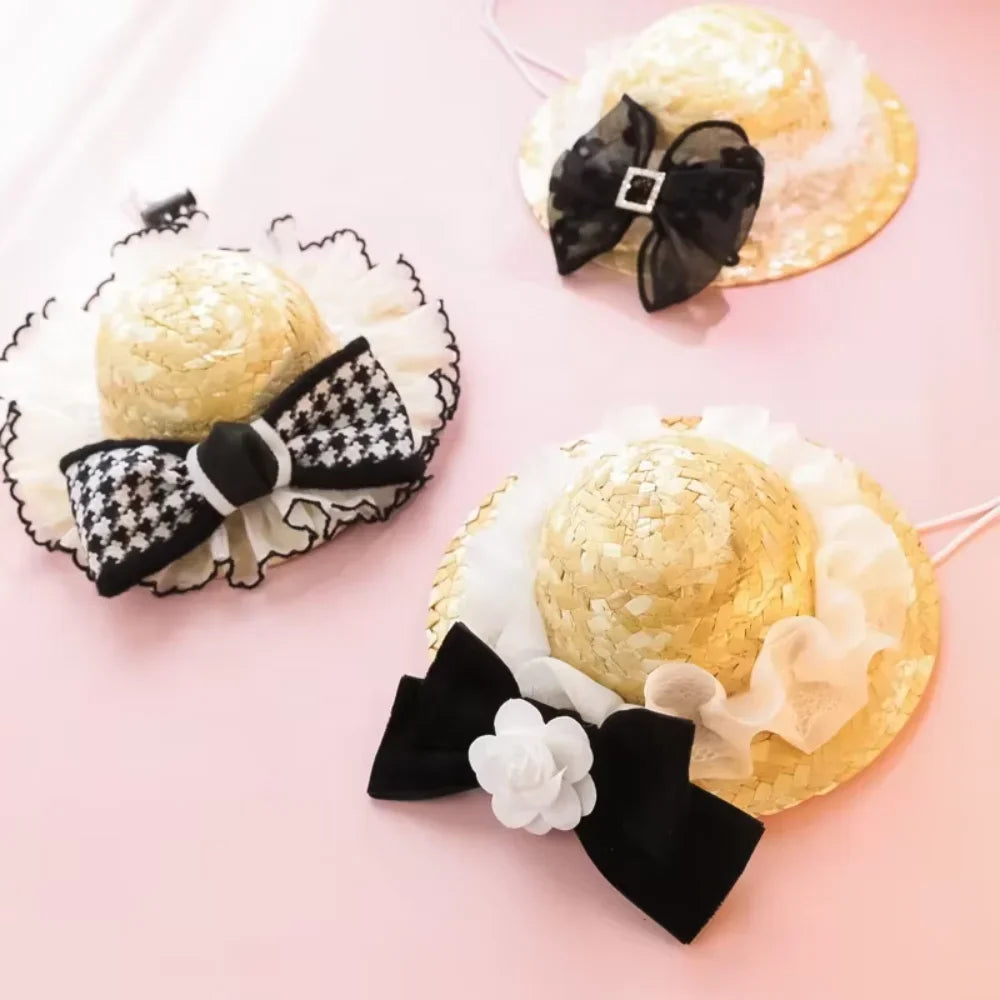 Pet  Hat Clothes Accessories Weave Lace