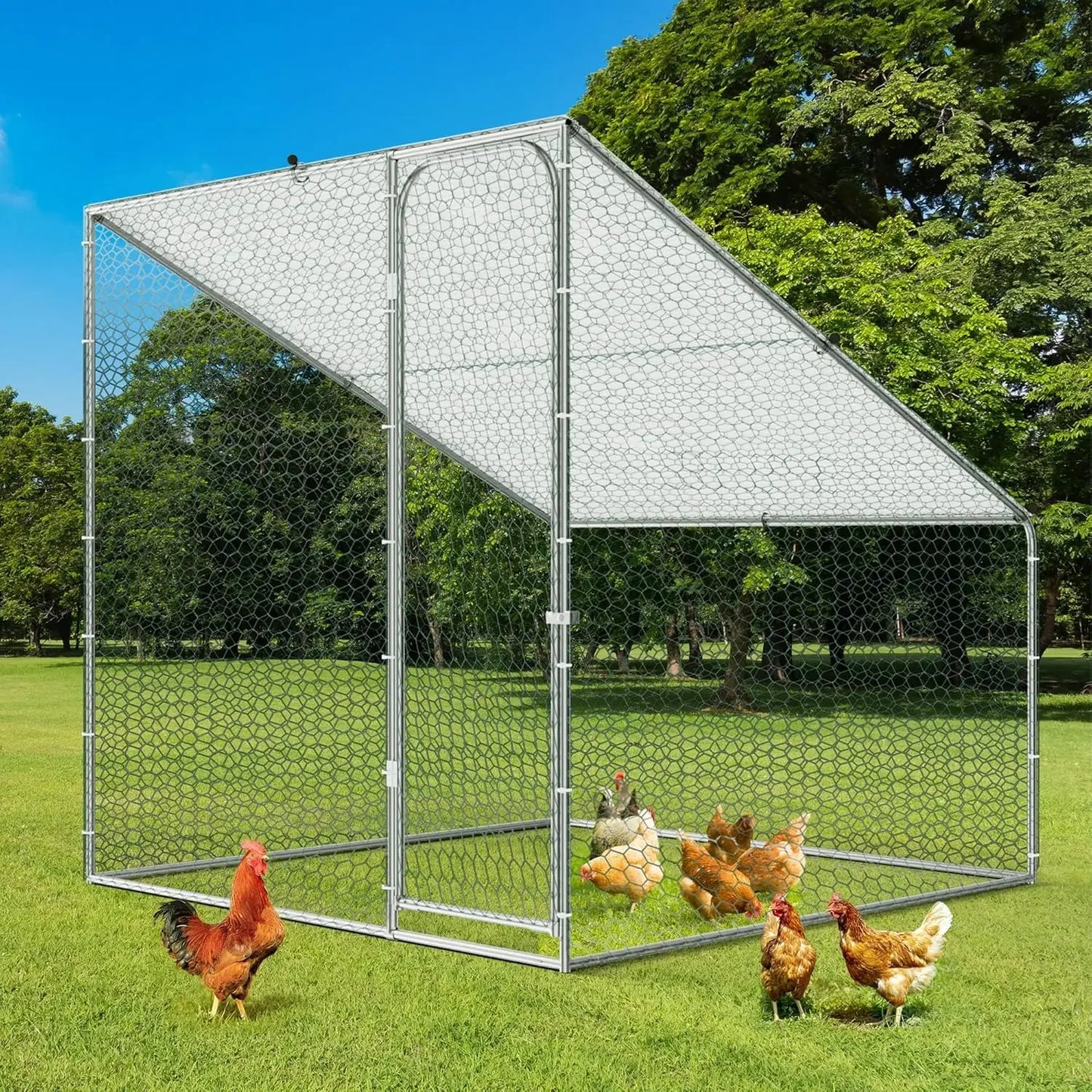 Large Metal Chicken Coop