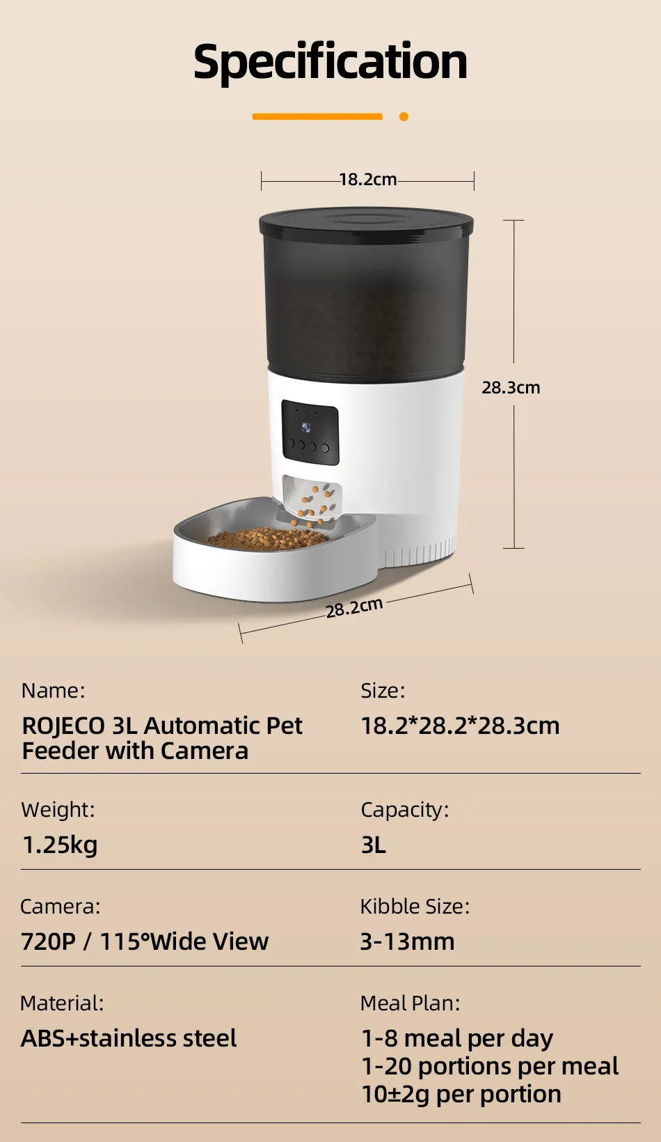 Remote Control Auto Food Dispenser