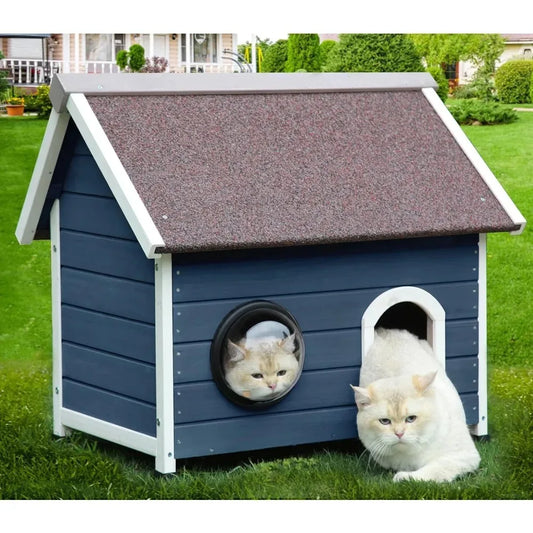 Cat House  Escape Door and Clear Windows