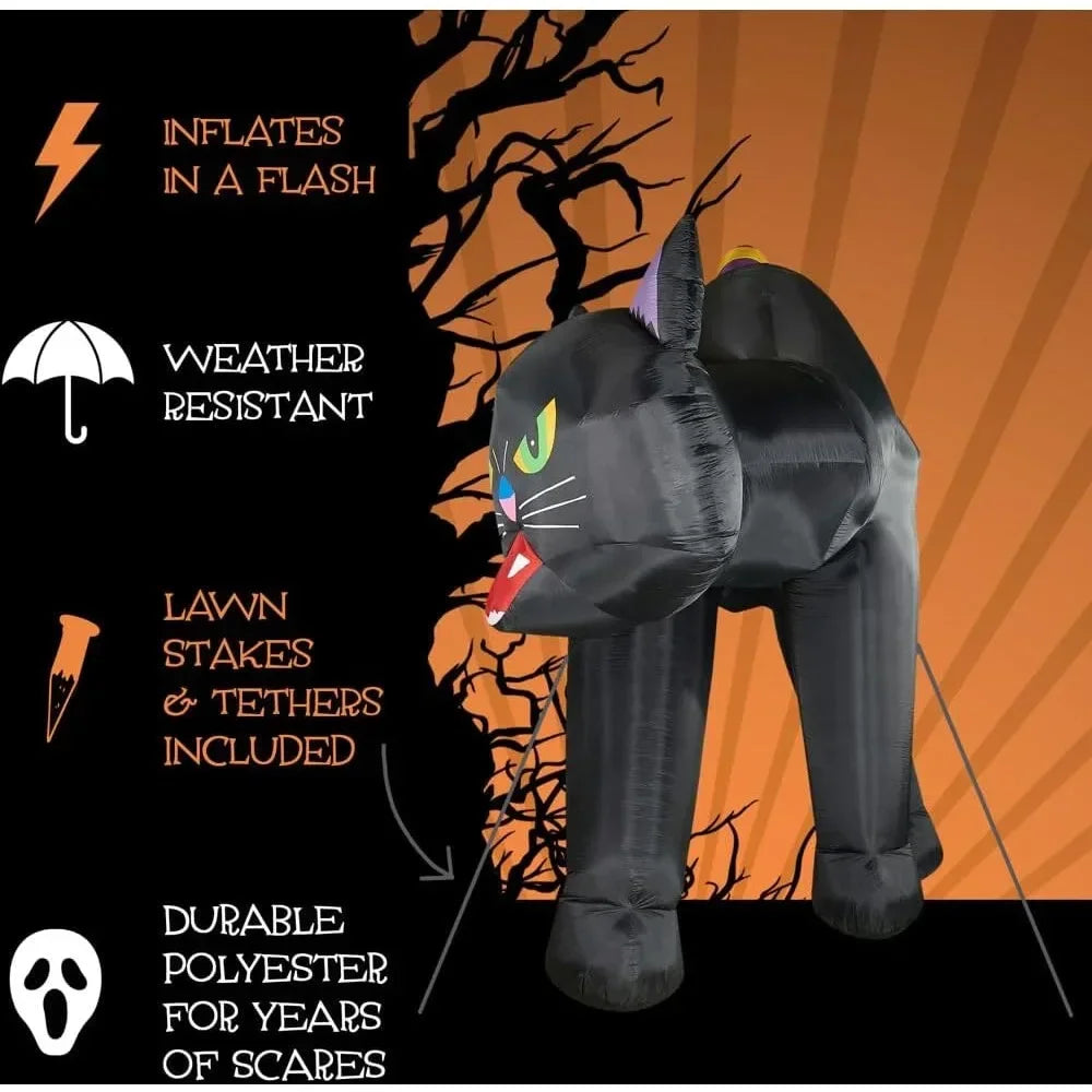 Halloween Inflatable 20-Ft. Black Cat