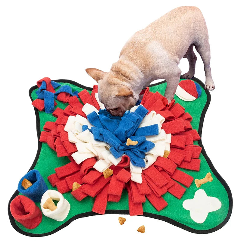 Snuffle Mat for Dogs Interactive Feed Game with Non Slip Bottom Pad Dog Treats Feeding Mat Encourages Natural Foraging Skills